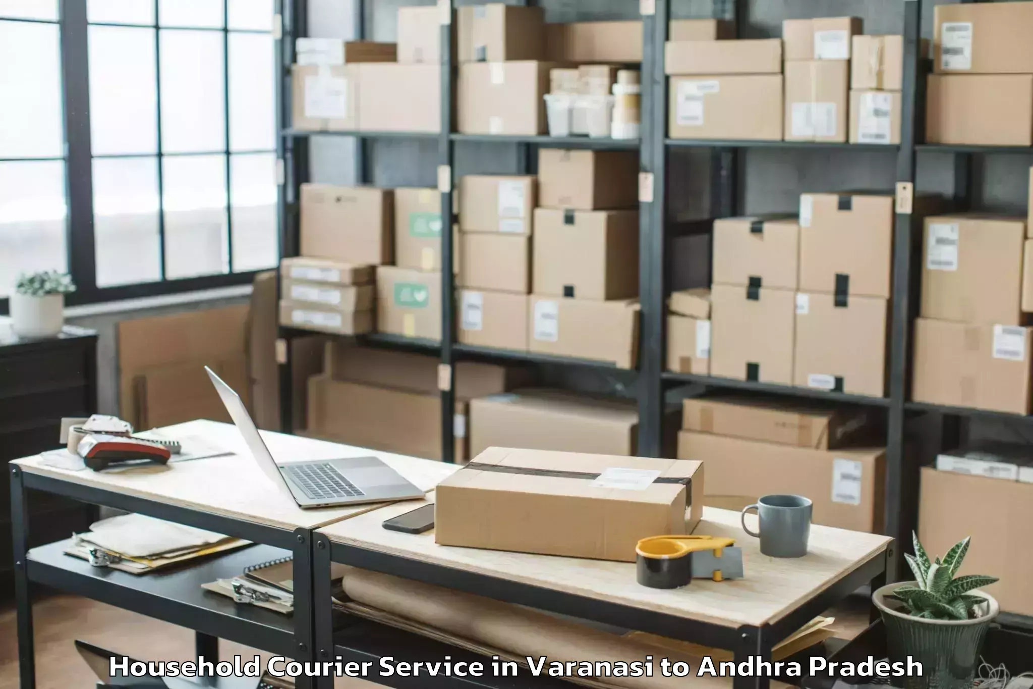 Book Varanasi to Pedapudi Household Courier